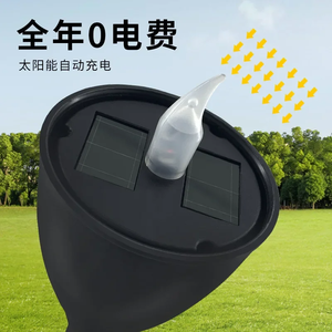 Nouveau style solaire extérieur jardin pelouse LED <span class=keywords><strong>bougie</strong></span> réverbère jardin insérer verre à vin paysage jardin mur lumières solaires - Product Image 5