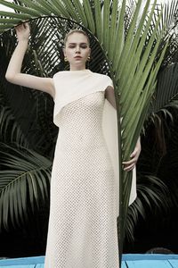 Nouveau Design 2025 robe longue femmes avec asymétrique ALIYAH longue robe 90% coton 10% Polyester printemps été femmes vêtements - Product Image 3