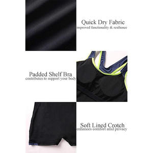 Maillot de bain Tankini pour femmes Design découpé Écologique Séchage rapide 100% Polyester Beach Cover-Up pour l'eau Aérobic Fitness - Product Image 6