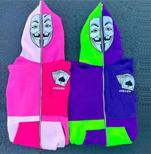 Sudadera con capucha polar con cremallera completa de gran tamaño para hombre Logotipo personalizado Gráfico Puff Impreso Algodón Invierno 3XL Patrón 3D Sudadera con capucha - Product Image 5