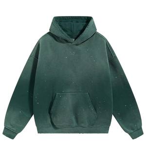 Sudadera con Capucha de Felpa 100% Algodón para Hombre, con Logotipo Estampado Digital de Invierno Personalizado de Alta Calidad, Lavado Ácido - Product Image 1