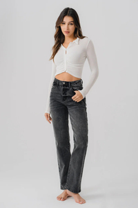 2025 personnalisé femmes respirant écologique coupe-vent Denim jean pantalon pour l'hiver haute qualité OEM Service offert Offre Spéciale - Product Image 3