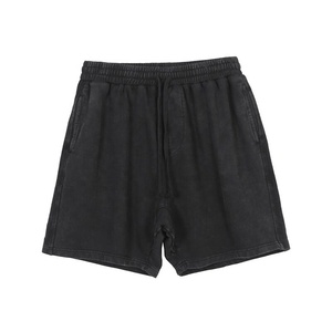 Vente en gros de shorts d'été solides en coton de qualité supérieure pour hommes avec logo personnalisé XS-6XL taille moyenne respectueux de l'environnement respirant séchage rapide fitness - Product Image 5