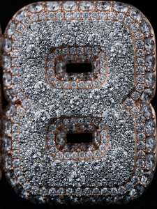 Pendentif personnalisé en lettres 3D, bijoux hip-hop, pendentif en moissanite glacé, pendentif en argent 925, pendentif en moissanite pour homme, bijoux de rappeur - Product Image 4