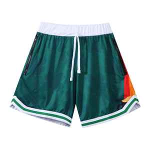 High Quality Custom 220 GSM Blank Plain Basketball Double <b>Layered</b> Shorts Summer Mesh Shorts Custom Graphic Streetwear Mesh Short - Product Image 3