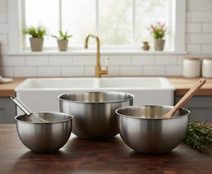 ชามเสิร์ฟสแตนเลสขัดเงาทำมือจากอินเดีย สำหรับจัดวางอาหารในงานปาร์ตี้ เป็นมิตรกับสิ่งแวดล้อม ทนทาน เหมาะสำหรับจัดเลี้ยงในร่ม จำหน่ายจำนวนมาก - Product Image 3