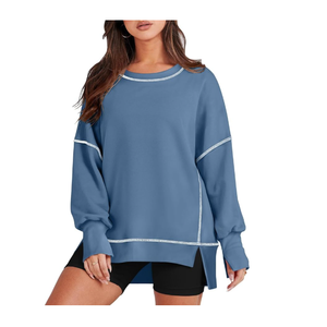 Vente en gros de nouveaux sweats pour femmes à la mode en plusieurs couleurs Design personnalisé col rond grande taille vêtements d'extérieur sweats pour femmes - Product Image 3