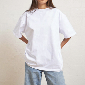 เสื้อยืดคอกลมแขนสั้นสีพื้นดำขาว ผ้าเจอร์ซีย์คอตตอน 100% รุ่นใหม่ปี 2026 รับสกรีนโลโก้ ราคาถูก เสื้อยืดเปล่า - Product Image 5
