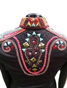 Chaqueta ecuestre de cierre de cremallera elegante y elegante de primera calidad para equitación occidental Suministro ODM transpirable - Product Image 6