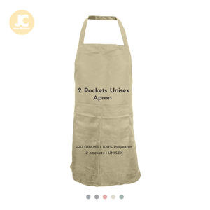 Oren Sport ผ้ากันเปื้อน2กระเป๋า AP04พรีเมี่ยมสำหรับทุกเพศผ้ากันเปื้อนโพลีเอสเตอร์แบบเรียบ220gsm - Product Image 1