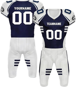 Conjuntos de uniformes de fútbol americano personalizables de alta calidad al por mayor y ropa de entrenamiento de manga corta uniforme de fútbol impreso - Product Image 2