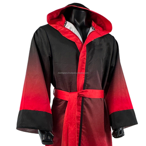 Fabricant professionnel de robes de boxe, fournisseur de vêtements de ring à capuche en satin sur mesure de qualité supérieure - Product Image 2