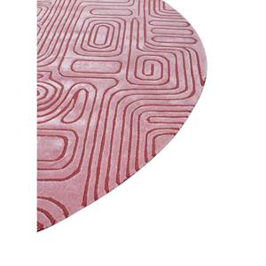 พรมขนสัตว์และใยวิสโคสทอมือลายเส้นสีชมพูม่วง รุ่น TR-15137 สำหรับตกแต่งบ้าน ห้องนั่งเล่น ทางเดิน รูปทรงสี่เหลี่ยมผืนผ้า - Product Image 4