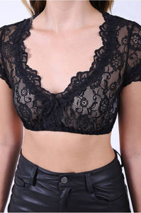 Blusa Dirndl tradicional para mujer, manga corta de algodón, estilo occidental informal, ajuste Regular, talla grande, temporada de invierno - Product Image 3