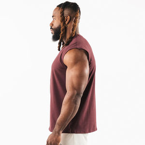 T-shirt sans manches à séchage rapide pour hommes haut extensible Polyester Gym Fitness musculation Stringer Vest XL Workout Running TankTop - Product Image 4