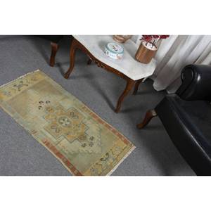 Traditional Yellow Green 9x12 <b>Boho</b> Style Patchwork Wool <b>Rug</b> Living Room Carpet with Latex Backing Turkish <b>Rugs</b> for Decorations - Product Image 4