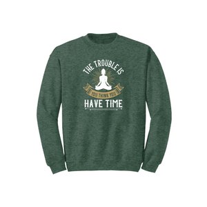Sweat-shirt en mélange de coton avec des thèmes de bouddha imprimés Style décontracté 12 options de couleur 260-280 Placement de conception personnalisable GSM lourd - Product Image 5