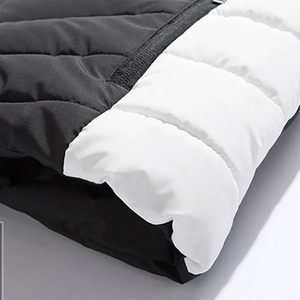 Solid Color Puffer <b>Jacket</b> Casual Cotton Coat Thickened Stand Collar <b>Jacket</b> for <b>Men</b> and Women Winter - Product Image 4