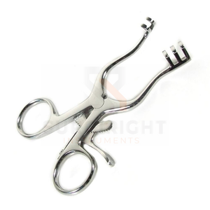 Weitlaner Retractor Gancho para heridas Soporte de aguja de extensión quirúrgica Puntas romas Instrumento manual de acero para uso hospitalario-SurgiRight - Product Image 3
