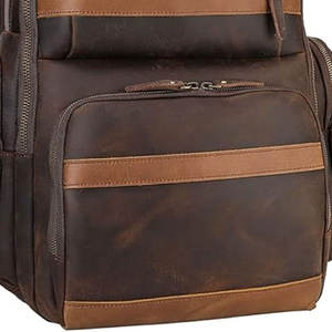 Sac à dos en cuir véritable personnalisé pour hommes et femmes OEM ODM disponible Sac à dos en cuir vintage - Product Image 6
