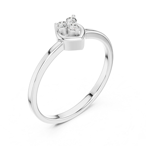 Bague en or jaune 14 carats avec diamant rond de laboratoire pour femmes |   Vêtements de bureau |   Nouveau diamant cultivé - Product Image 3