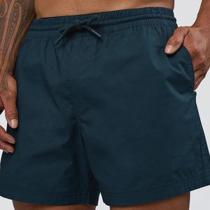 Pantalones Cortos Casuales para Hombre, Color Sólido, Material Ajustable, Mezcla de Algodón, Tejido Resistente con Cordón, Corte Regular, Precio al por Mayor - Product Image 2