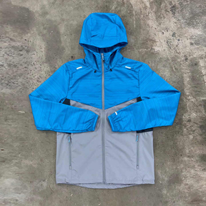 Latest Design Summer Nylon Breathable <b>Short</b> Set <b>Zip</b> up Windbreaker Jacket Tracksuit Polyester Streetwear Tracksuit Set For Men's - Product Image 5