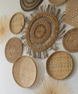 Eye-catching Set of 11 Bamboo Rattan Seagrass & <b>Wicker</b> Wall Art Decoration Woven Round Shape Wall <b>Basket</b> <b>Hanging</b> Sets - Product Image 2