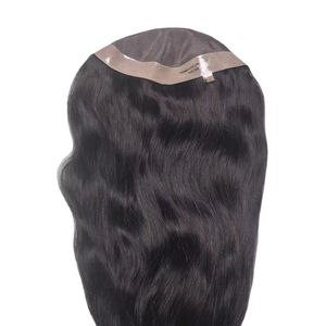 Base mono pour femmes avec style vague profonde et vague naturelle, cheveux Remy, technique monofilament, Taz Hair Bangladesh, cheveux indiens, base en dentelle PU - Product Image 1