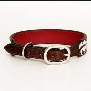 Collar de perro de cuero acolchado suave ecológico Premium de lujo patrón de puntos ajustable cómodo ajuste cristal pequeño mediano grande - Product Image 2