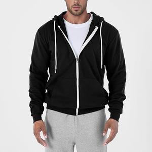 Sudadera con capucha de músculos de entrenamiento atlético sin mangas personalizada ajustada con forro de alta calidad para hombres 100% algodón - Product Image 1