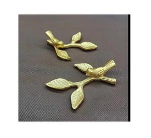 Xcellent-bandeja de servicio de acero inoxidable, Mango en forma de hoja y vástago de diseño de lujo pulido brillante - Product Image 5