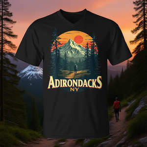 T-Shirt Promozionale Nera con Scollo a V in Misto Cotone per Appassionati di Escursionismo e Montagna, Taglia Piccola - Product Image 3