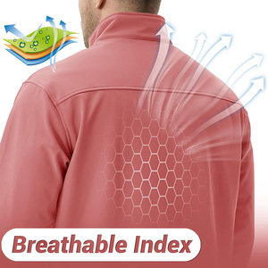 Veste d'extérieur pour homme écologique Logo personnalisé Design unique Vêtement de rue haut de gamme Coupe-vent Softshell pour homme - Product Image 4