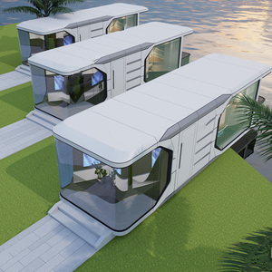 Viên nang không gian cabbin nhà prefab di động thông minh mô-đun bất động sản đúc sẵn tài sản di động với giá nhà máy bán buôn - Product Image 3