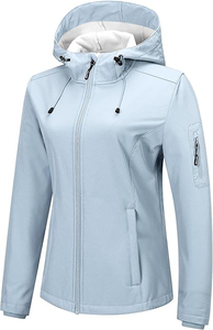 Chaqueta cortavientos de lana de invierno de alta calidad para hombre y mujer, abrigo impermeable a prueba de viento para senderismo, estilo exterior de poliéster - Product Image 2