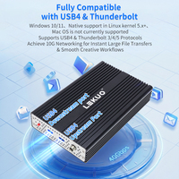 Adaptateur réseau USB4 40 Gbps double 10G SFP+ Realtek RTL8127ATF Thunderbolt 3/4/5 10 Gbps Fibre optique NIC pour ordinateur portable TrueNAS Proxmox