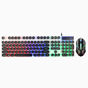 Kit Tastiera e Mouse da Gaming Illuminati a LED RGB, 104 Tasti, Meccanici, Ergonomici, Connessione USB Cablata, Impermeabili, con Caratteristiche in Metallo - Product Image 1