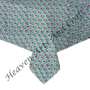 Nappe de Table à manger carrée en coton imprimé en bloc, nappe personnalisée en lin, meilleur prix, pour usage domestique ou commercial - Product Image 4