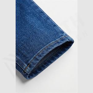 Fashion <b>Men's</b> Regular Fit Casual Cargo <b>Jeans</b> Wholesale Denim Mid <b>Waist</b> Knitted Stretch Breathable Distressed Customized Color - Product Image 6