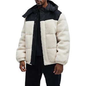 Veste matelassée pour homme, vintage, d'hiver, écologique, imperméable, chaude, à blocs de couleur, décontractée, zippée, coupe-vent, vêtement d'extérieur, broderie - Product Image 5