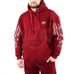 Sweat à capuche brodé de haute qualité pour homme, style décontracté, en coton et polyester respirant, imprimé design, collection hiver - Product Image 1