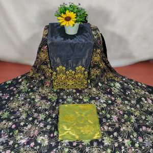 Tissu viscose de qualité supérieure très demandé, Fransawidirac, avec des pierres et des perles sur un motif floral, pour vêtements de soirée, tissu exclusif pour robes. - Product Image 6