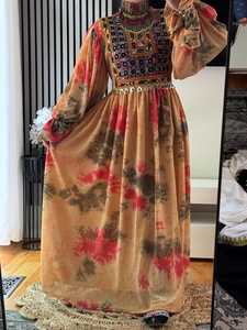 ชุดเดรสอัฟกานิสถานแบบดั้งเดิมของผู้หญิงชุดเดรสสีเขียวมีสไตล์2025 - Product Image 4