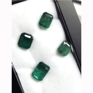 พลอยแซมเบียมรกตธรรมชาติ11ชิ้นขนาด7มม. 9มม. พลอยสี่เหลี่ยมผืนผ้า18.8 CTS Lot Iroc - Product Image 6