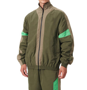 Conjunto de Dos Piezas Personalizable al por Mayor para Hombre, Chaqueta Cortavientos Oversize con Bloques de Color y Chándal de Nailon, Tallas Grandes, para Invierno 2026 - Product Image 4