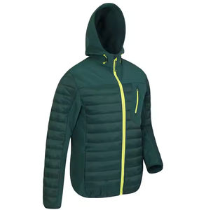 <b>Men's</b> Premium Quality Custom Hybrid Softshell Puffer <b>Jacket</b> Lightweight Foldable for Winter Hiking Plain Dyed Techniques - Product Image 4