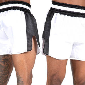 Venta al por mayor Plain Fight MMA logotipo personalizado Kick Boxing Muay Thai Shorts/Venta de fábrica al por mayor Plain Stretchy Fight MMA Muay Thai Shorts - Product Image 6