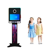 70-дюймовая фотобудка Magic Mirror с сенсорным экраном, камерой и принтером для мероприятий и свадеб