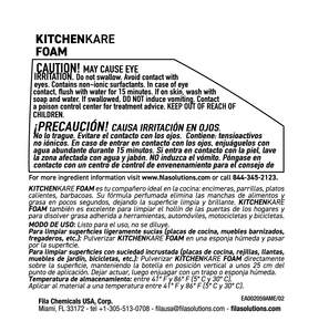 Espuma Limpiadora Multiusos KITCHENKARE, Espuma Activa para Eliminar Grasa Difícil, Biodegradable, Sin Solventes, Aroma a Menta y Lima - Product Image 2